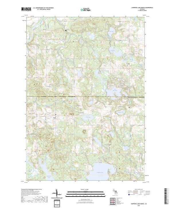 USGS Topographic Map – Chippewa Lake North