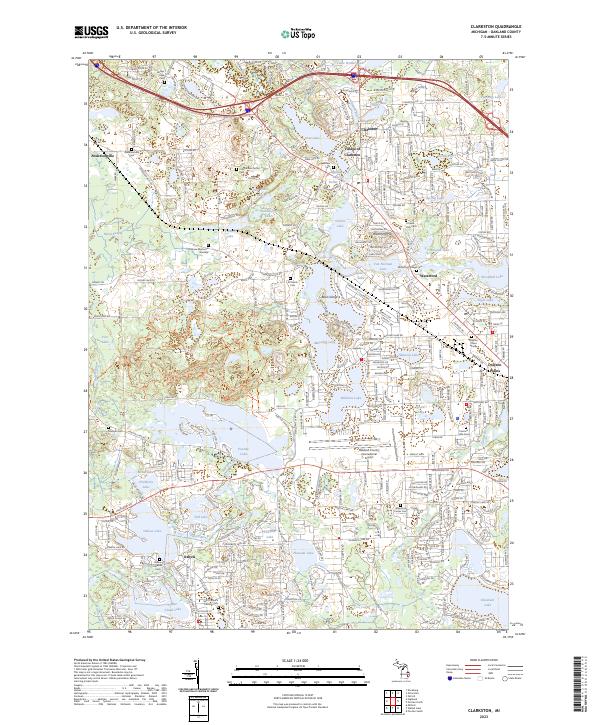 USGS Topographic Map – Clarkston