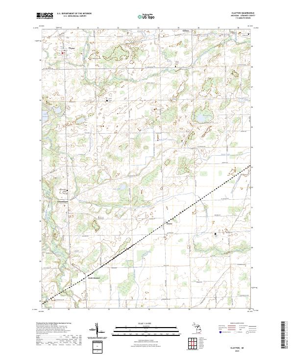 USGS Topographic Map – Clayton
