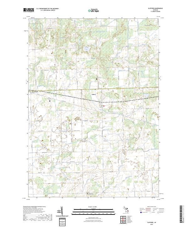 USGS Topographic Map – Clifford
