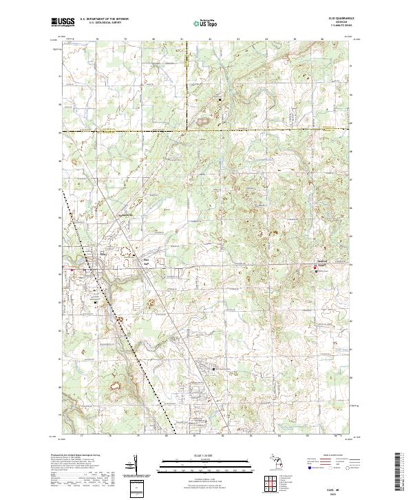 USGS Topographic Map – Clio
