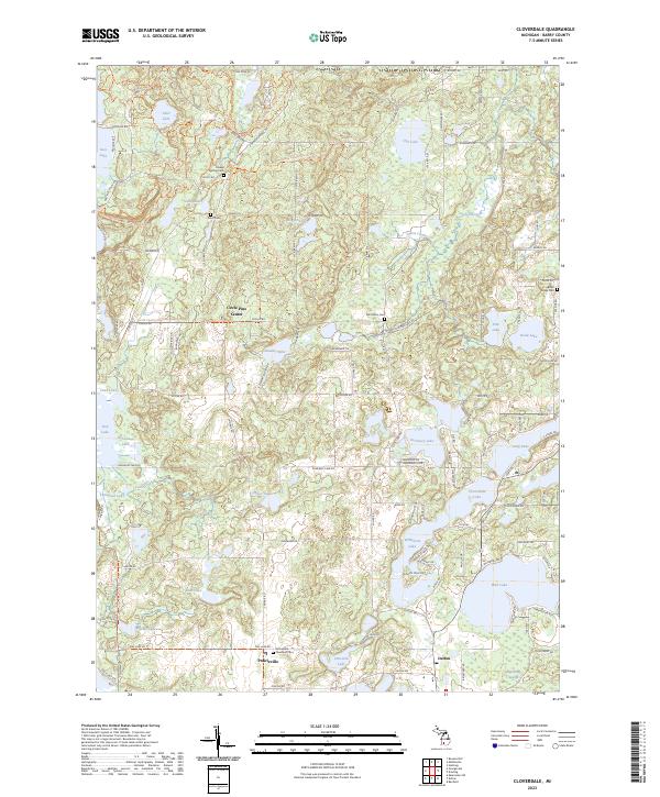 USGS Topographic Map – Cloverdale