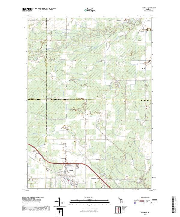 USGS Topographic Map – Coleman