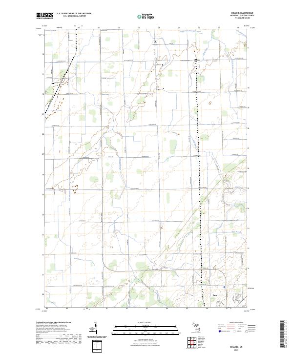 USGS Topographic Map – Colling