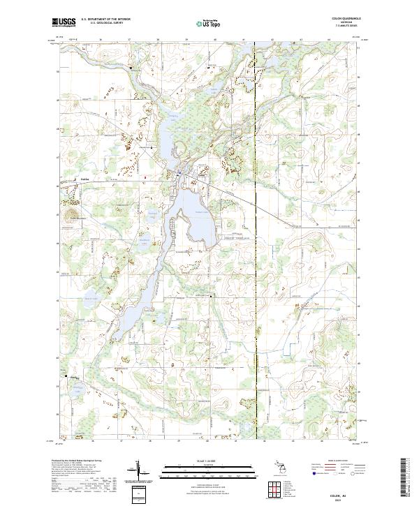 USGS Topographic Map – Colon