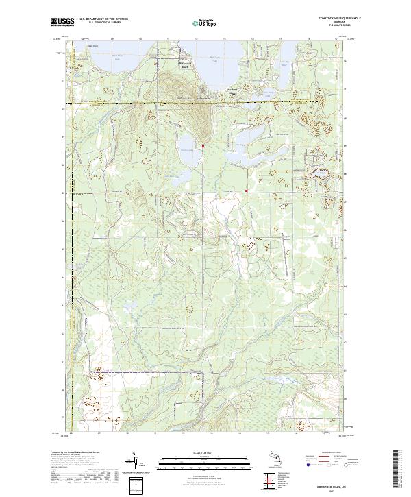 USGS Topographic Map – Comstock Hills