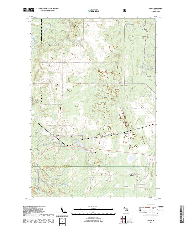 USGS Topographic Map – Cooks