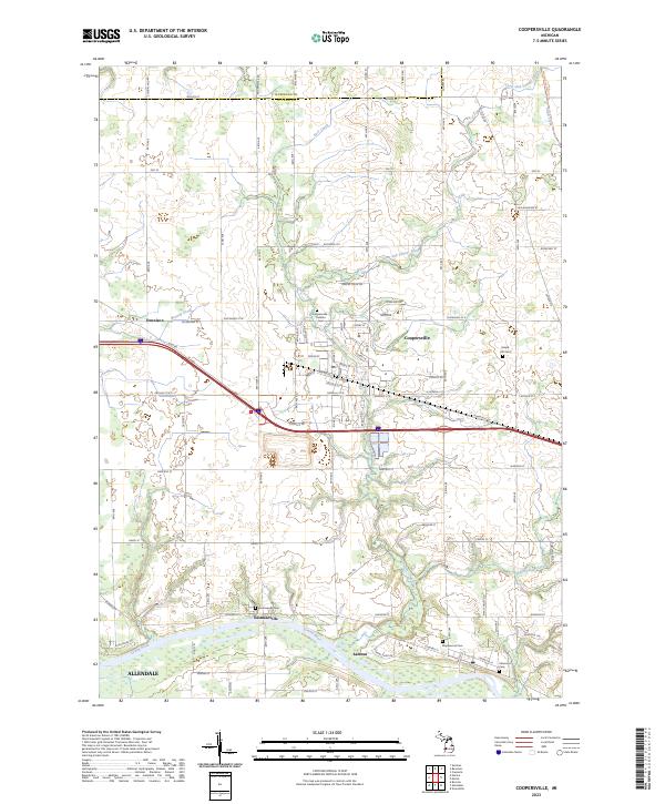 USGS Topographic Map – Coopersville