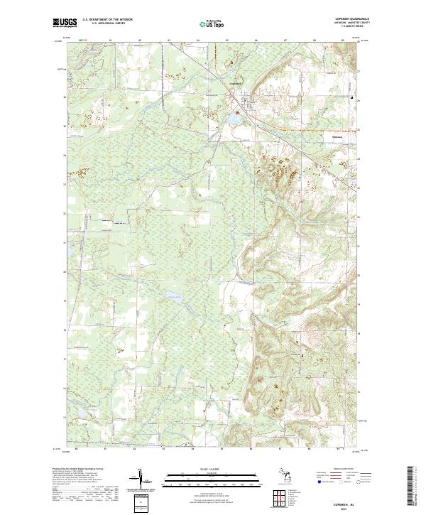USGS Topographic Map – Copemish