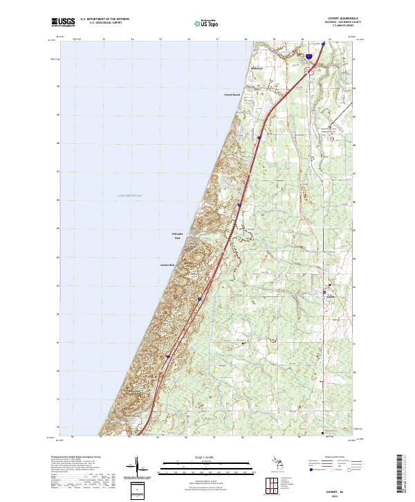 USGS Topographic Map – Covert