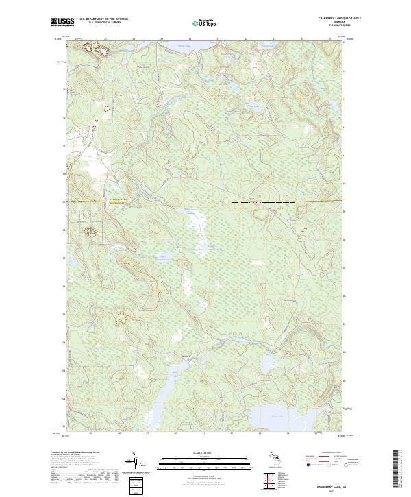 USGS Topographic Map – Cranberry Lake