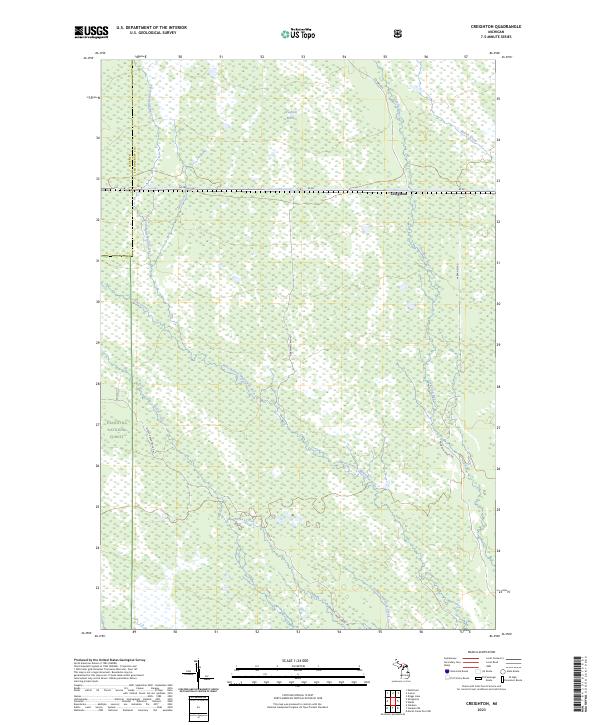 USGS Topographic Map – Creighton