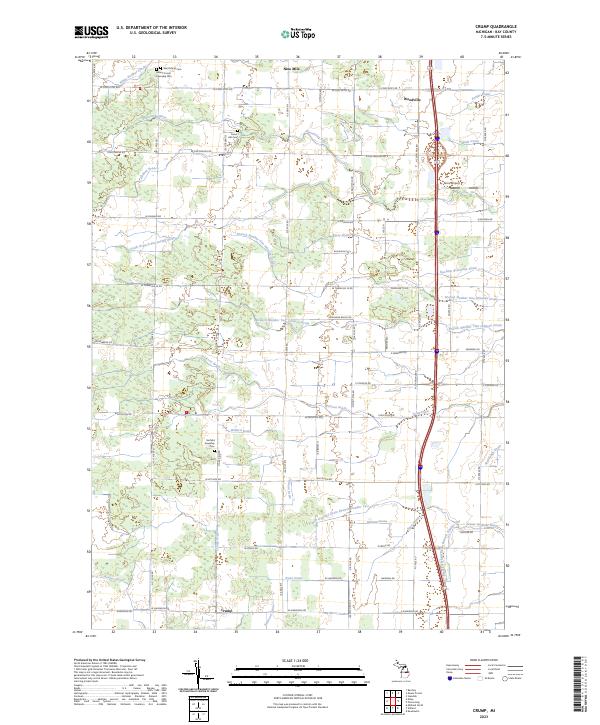 USGS Topographic Map – Crump
