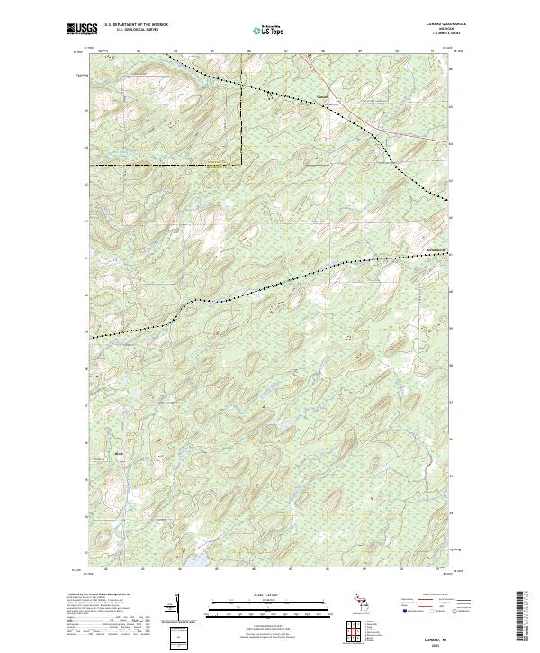 USGS Topographic Map – Cunard