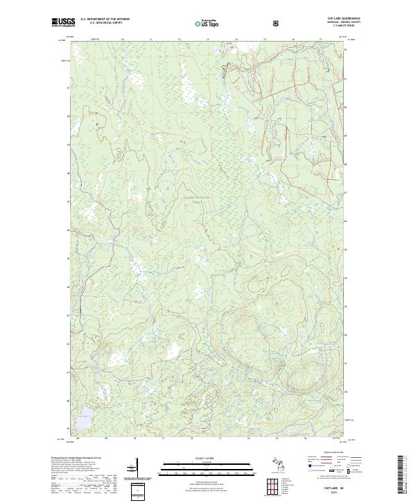 USGS Topographic Map – Cup Lake