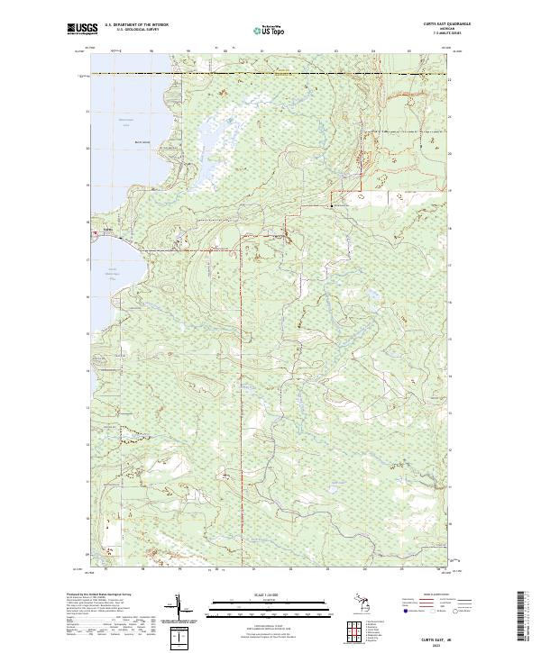 USGS Topographic Map – Curtis East