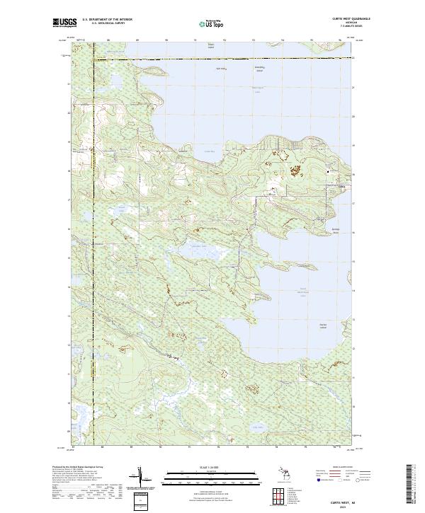USGS Topographic Map – Curtis West