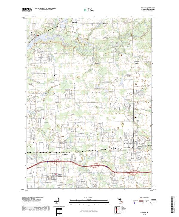 USGS Topographic Map – Davison