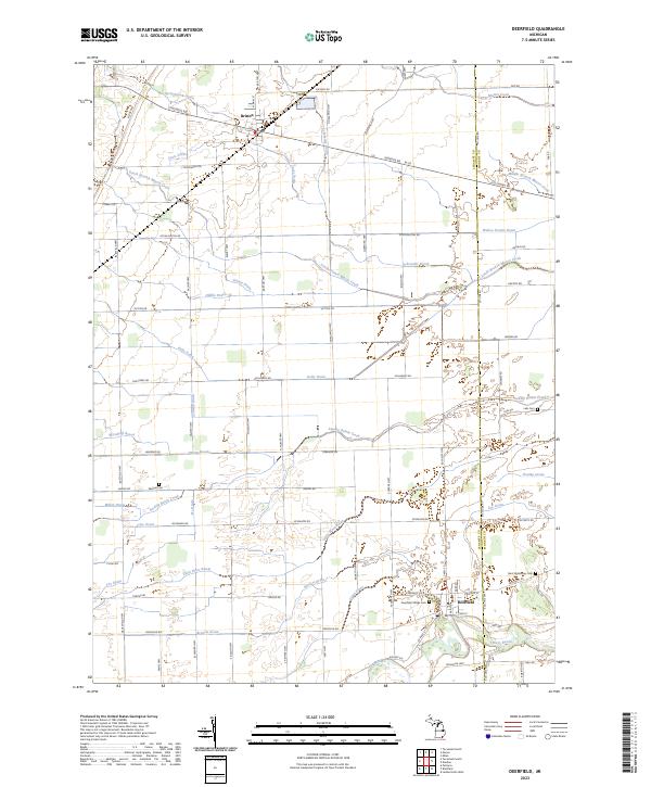 USGS Topographic Map – Deerfield