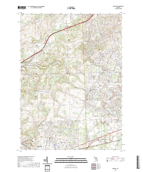 USGS Topographic Map – Denton