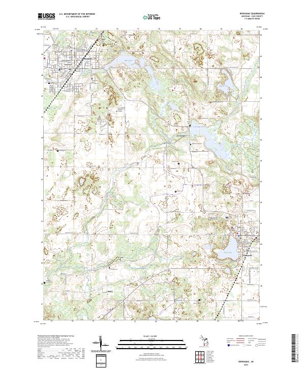 USGS Topographic Map – Dowagiac