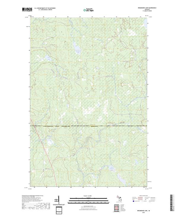 USGS Topographic Map – Drummond Lake