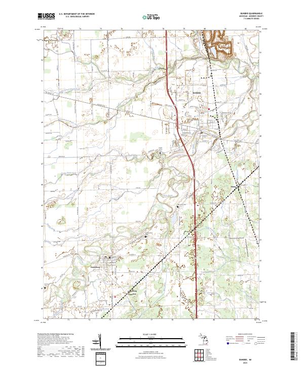 USGS Topographic Map – Dundee