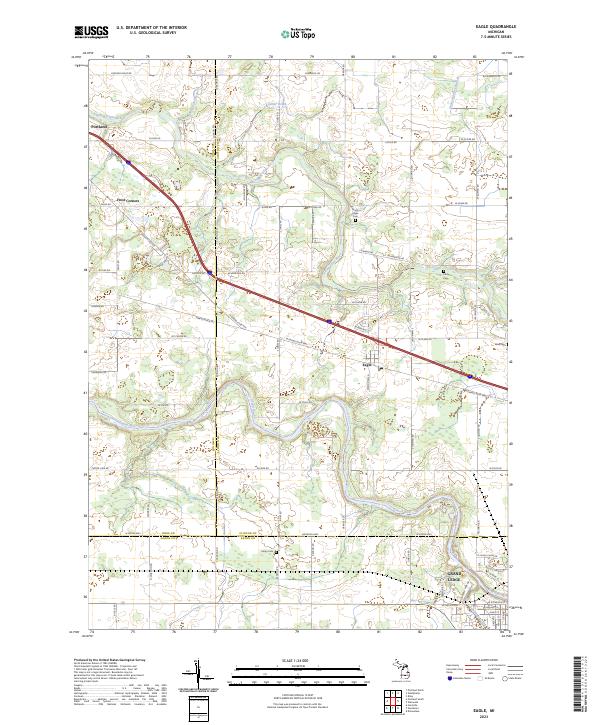 USGS Topographic Map – Eagle