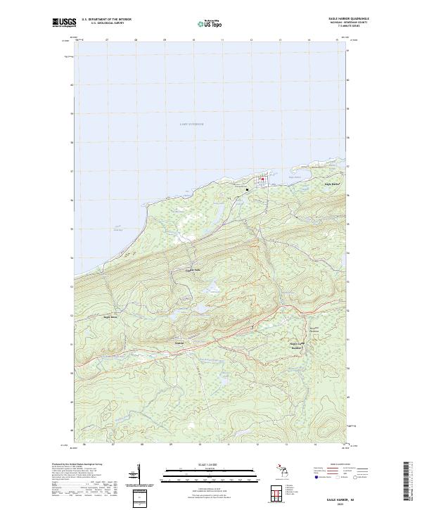 USGS Topographic Map – Eagle Harbor