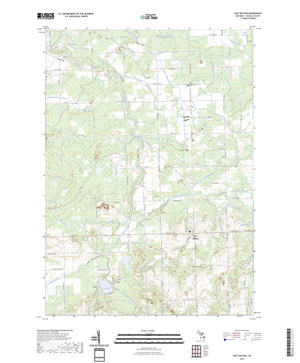USGS Topographic Map – East Dayton