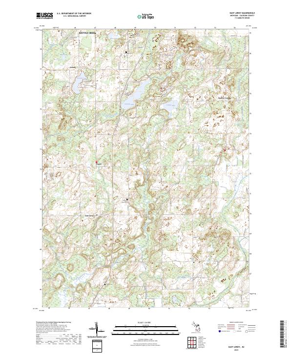 USGS Topographic Map – East Leroy