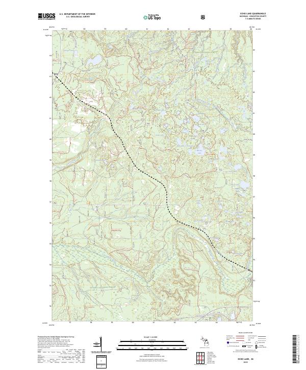 USGS Topographic Map – Echo Lake