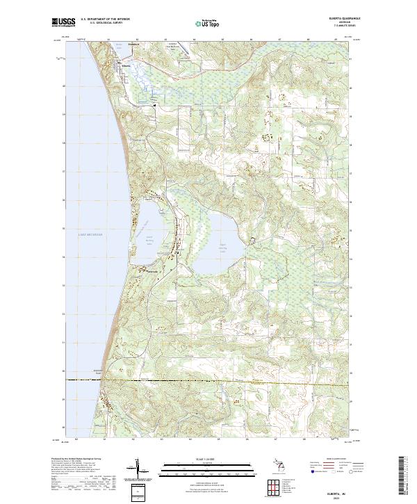 USGS Topographic Map – Elberta