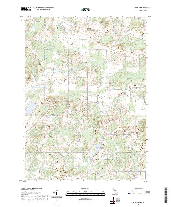 USGS Topographic Map – Ellis Corners
