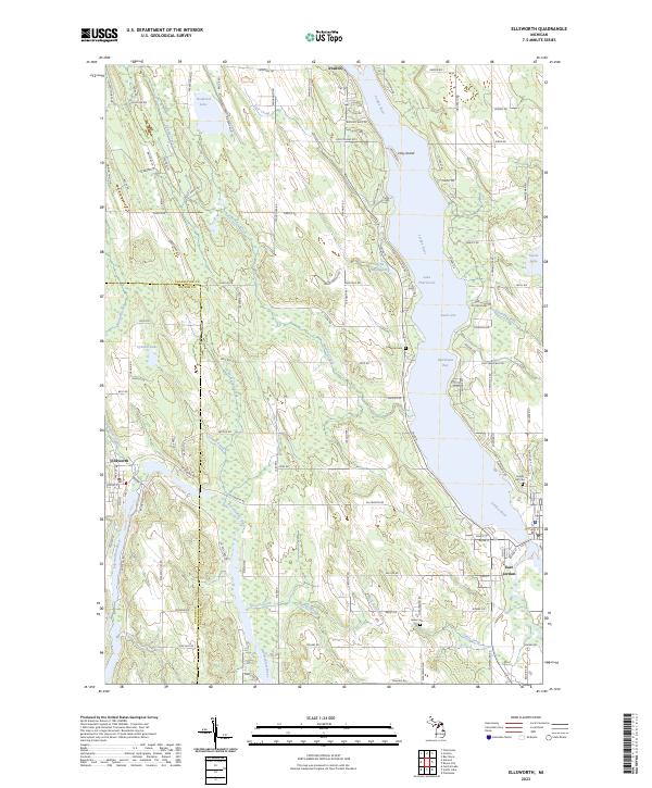 USGS Topographic Map – Ellsworth