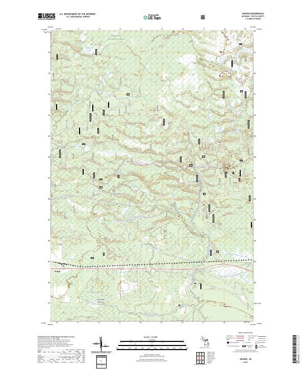 USGS Topographic Map – Ensign