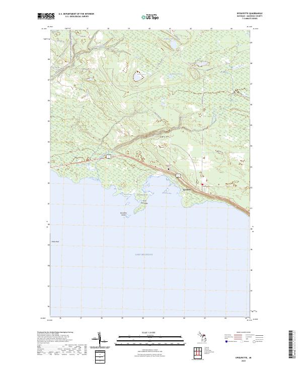 USGS Topographic Map – Epoufette