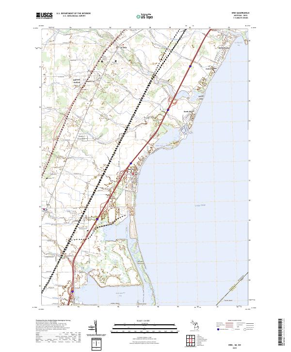 USGS Topographic Map – Erie
