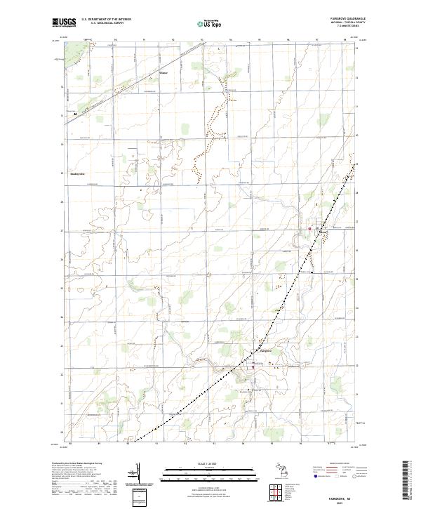 USGS Topographic Map – Fairgrove