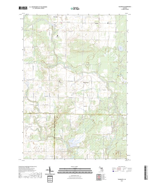 USGS Topographic Map – Falmouth