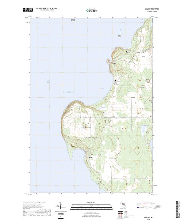 USGS Topographic Map – Fayette