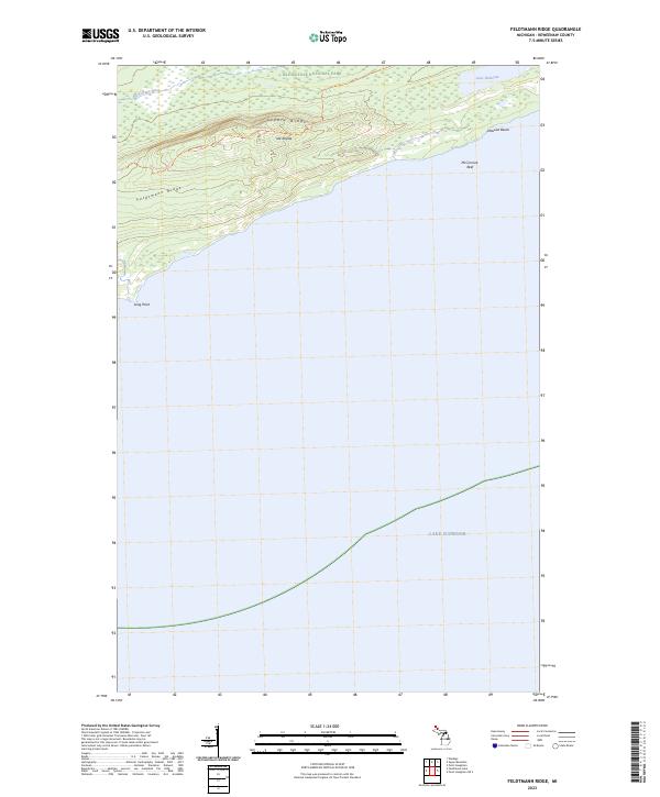 USGS Topographic Map – Feldtmann Ridge