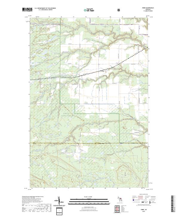 USGS Topographic Map – Fibre