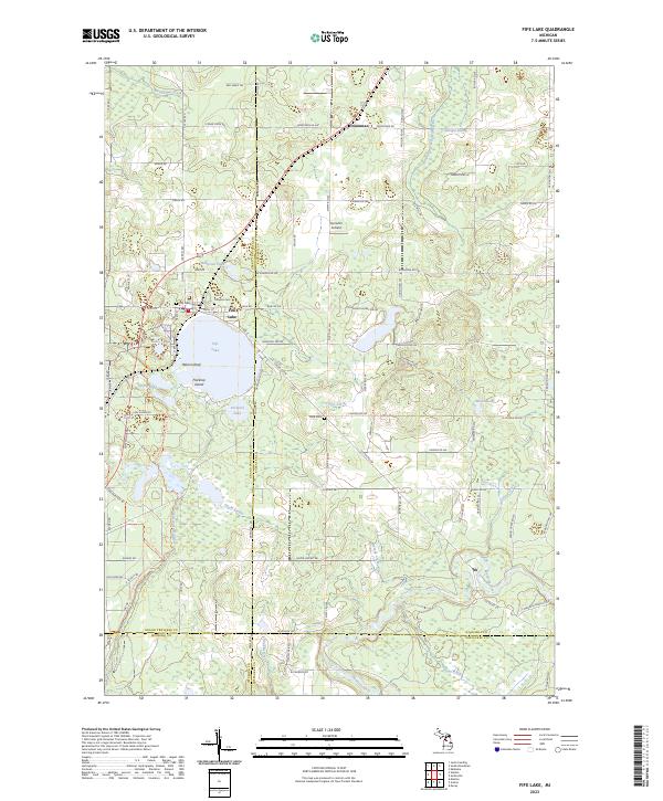 USGS Topographic Map – Fife Lake