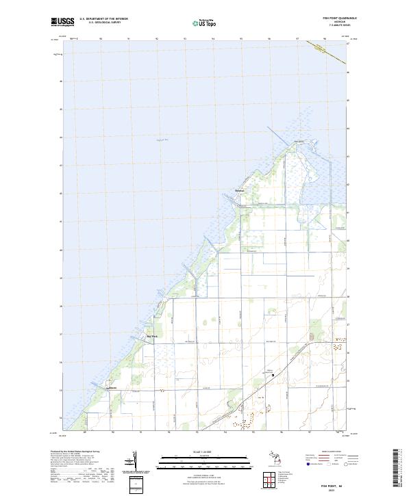 USGS Topographic Map – Fish Point