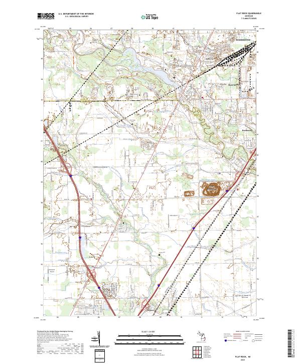 USGS Topographic Map – Flat Rock