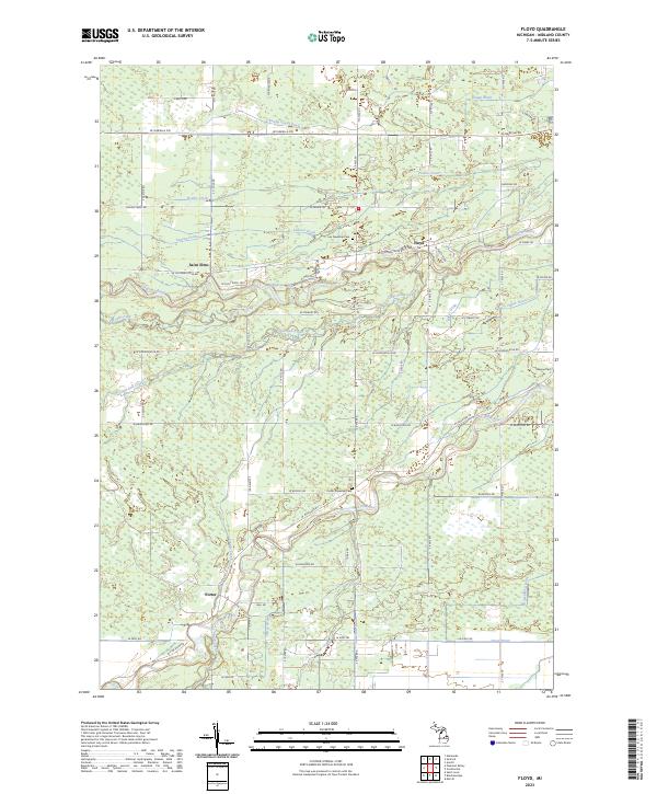 USGS Topographic Map – Floyd
