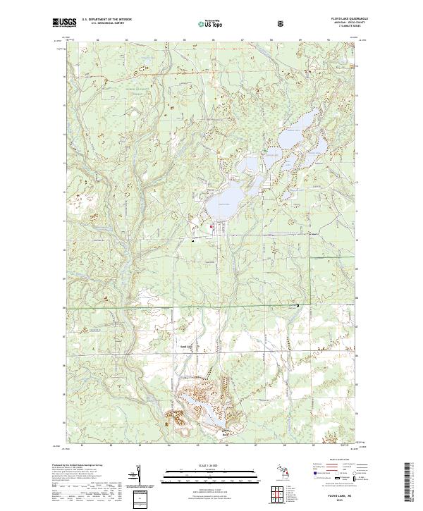 USGS Topographic Map – Floyd Lake