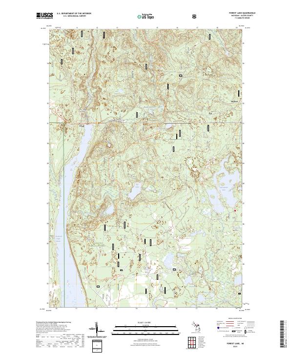 USGS Topographic Map – Forest Lake