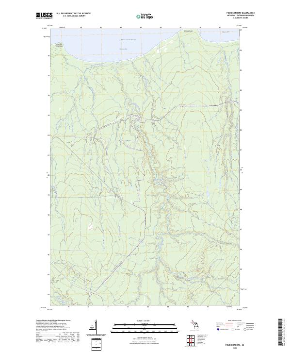 USGS Topographic Map – Four Corners